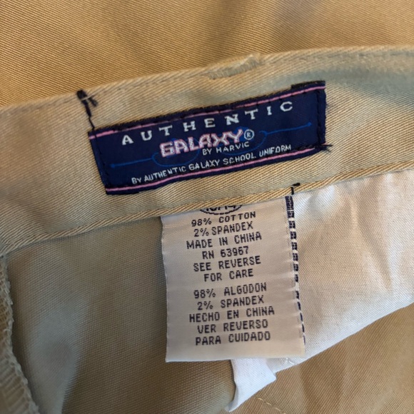 Authentic Galaxy Khaki Girls’ Pants, size 13/14, NWT - Picture 5 of 7